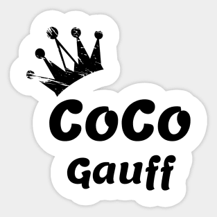 coco gauff the best player tennis Sticker